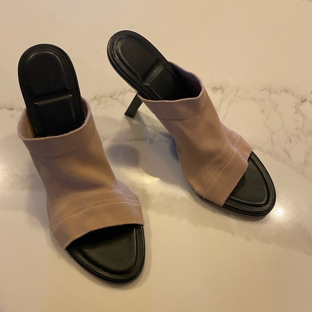 Balenciaga Stretch Knit Heel Slides